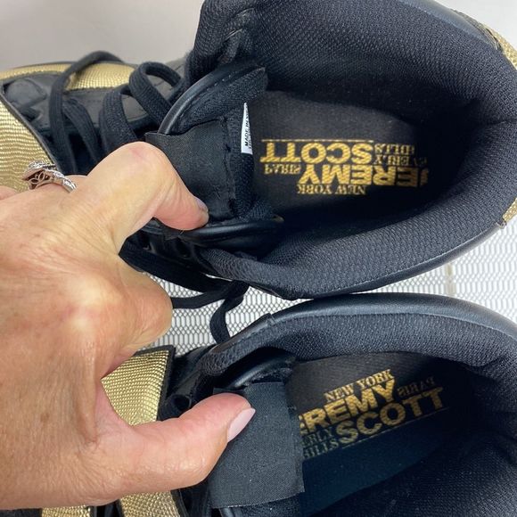 RARE ADIDAS Jeremy Scott x adidas Letters Black/Gold 14 NWOB - Picture 12 of 16